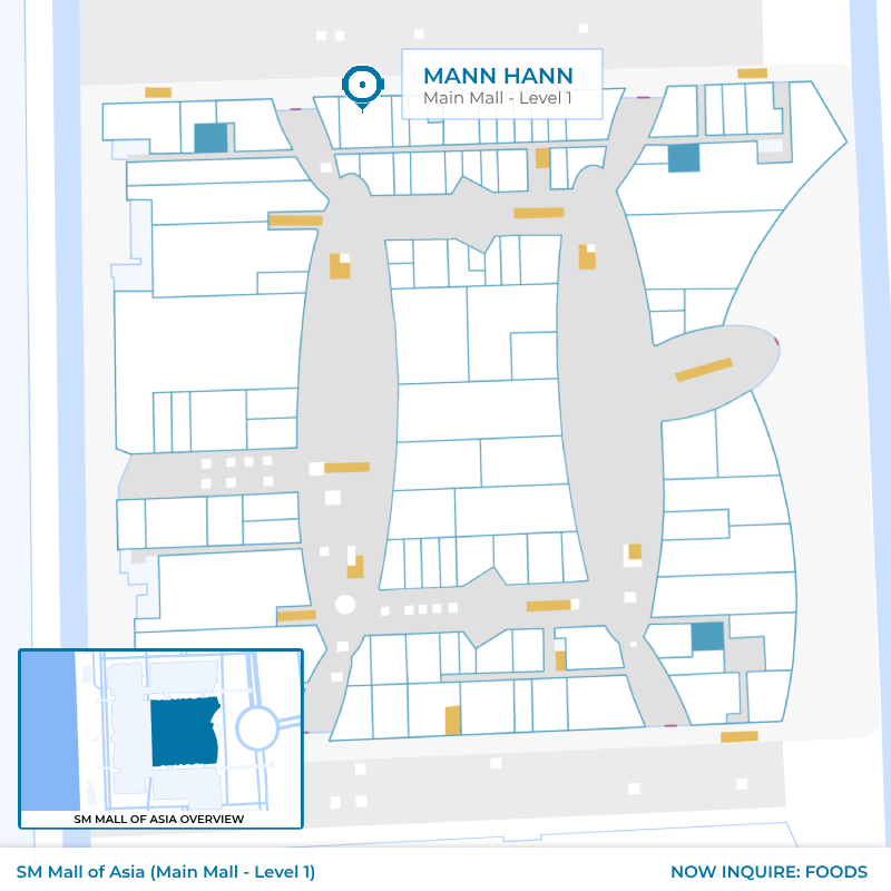 Mann Hann - SM MOA - Main Mall - Level 1